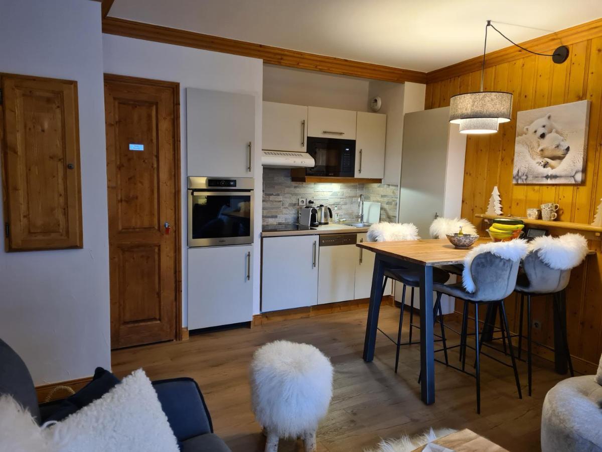 Arc 1950 Appartement De Standing Refuge Du Montagnard, Vue Incroyable Sur Le Montblanc, Skis Aux Pieds Acces Spa Et Piscine Les Arcs  Exterior photo